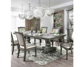 Furniture of America Alpena Rectangular Dining Set in Gray