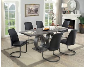 Furniture of America Saskia Dining Room Set in Gray