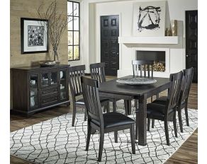 A-America Mariposa Leg Dining Set in Grey