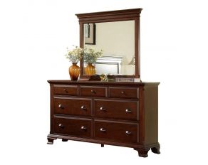 Canton Dresser with Mirror in Cherry