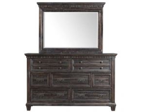 Morrison Dresser with Mirror in Smokey Gray Finish