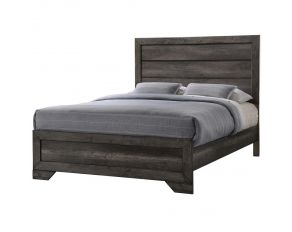 Nathan Queen Panel Bed in Distressed Gray Oak Finish