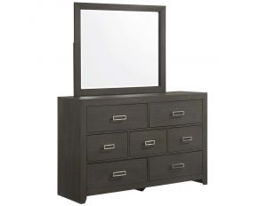 Sasha Dresser with Mirror in Grey Finish