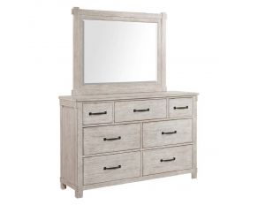 Scott Dresser with Mirror in White Finish