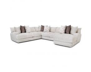 Lennox 4 Piece Sectional in Rapture Ivory