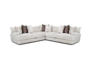 Lennox 3 Piece Sectional in Rapture Ivory