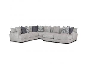 Crosby 5 Piece Sectional Chaise in Crosby Dove