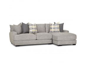 Franklin Barton 2 Piece Sectional with RAF Chaise in Hannigan Fog