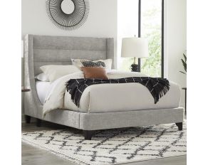 Jacob Queen Bed in Luxe Light Grey