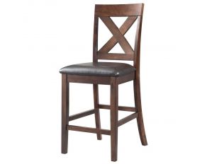 Alex Counter Height Side Chair in Espresso Finish