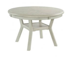 Amherst Round Dining Table in White Finish