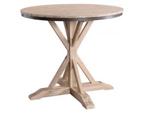 Callista Round Counter Height Table in Natural Finish