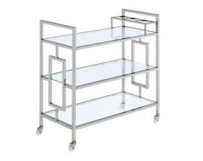 Ezra Serving Cart in Clear