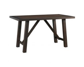 Cash Counter Height Table in Distressed Espresso Finish