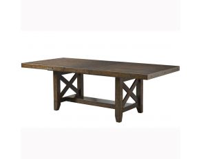 Franklin Rectangular Dining Table in Rich Chestnut Finish