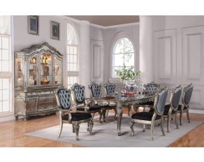 Chantelle Dining Set in Antique Platinum