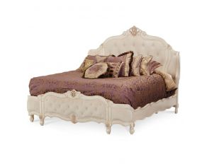 Lavelle Queen Wing Mansion Bed in Blanc