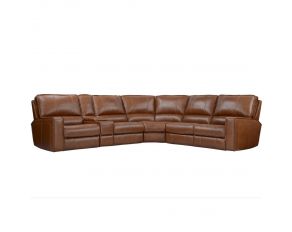 Rockford 6 Piece Power Sectional in Verona Saddle