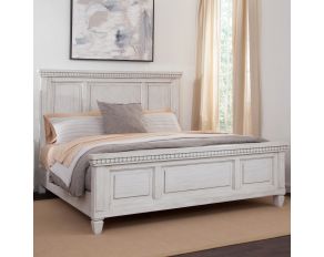 Salter Path King Bed in White with Grain