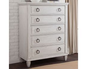 Salter Path Chest in White with Grain