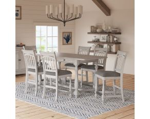 New Haven Gathering Dining Set in Oyster Shell