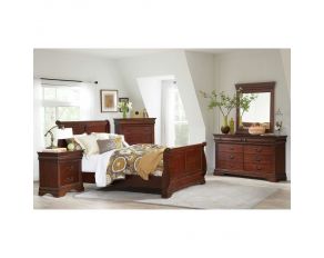 Chateau Sleigh Bedroom Collections in Cherry