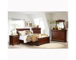 Chateau Low Profile Bedroom Collections in Cherry