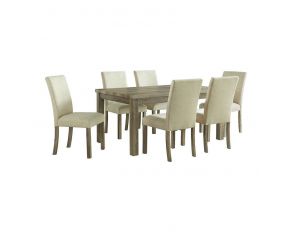 Oak Lawn Rectangular Dining Set in Natural Finish