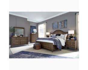 Bay Creek Arched Storage Bedroom Set in Toasted Nutmeg