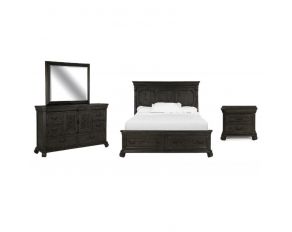 Bellamy Panel Storage Bedroom Set in Peppercorn