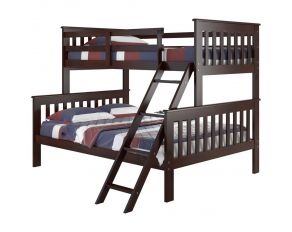 Mission 79-Inch Twin over Full Bunk Bed in Dark Cappuccino