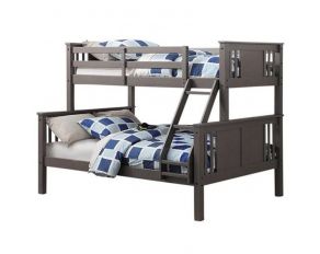 Princeton Twin over Full Bunk Bed in Slate Grey