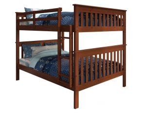 Mission Full over Full Bunk Bed in Light Espresso