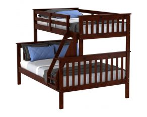 Mission 77-Inch Twin over Full Bunk Bed in Dark Cappuccino