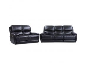 Empire Power Living Room Set in Verona Blackberry