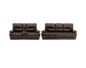 Shelby Power Living Room Set in Cabrera Cocoa