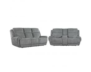 Spencer Power Living Room Set in Tide Graphite