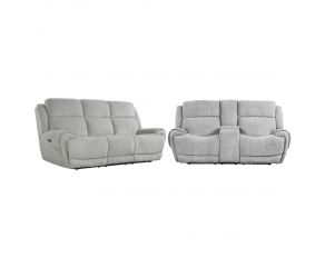 Spencer Power Living Room Set in Tide Pebble