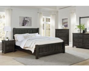 Regensburg Panel Bedroom Set in Dark Gray