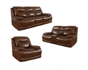 Colossus Power Reclining Collection in Napoli Brown