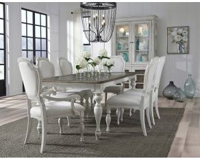 Glendale Estates Dining Room Set in Distressed White