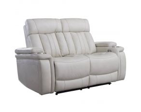 Royce Power Loveseat in Fantom Ivory