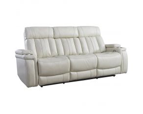 Royce Power Drop Down Console Sofa in Fantom Ivory