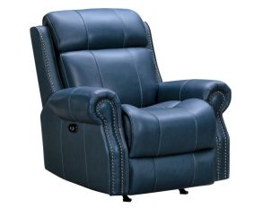 Demara Power Rocker Recliner in Marco Navy Blue