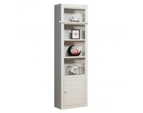 Boca 22 Inch Open Top Bookcase in Cottage White