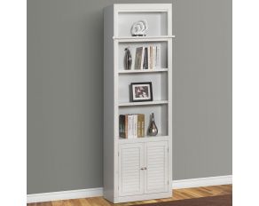 Boca 32 Inch Open Top Bookcase in Cottage White