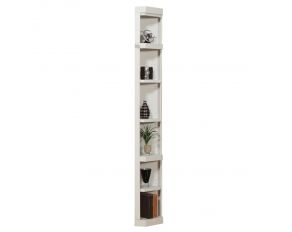 Boca Outside Corner Bookcase in Cottage White