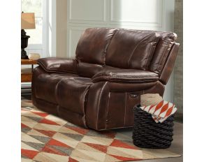 Vail Power Loveseat in Burnt Sienna