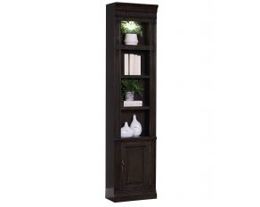 Washington Heights 22 Inch Open Top Bookcase in Washed Charcoal