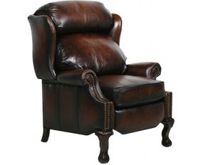 Barcalounger Danbury Recliner - Push Thru Arm in Stetson - Coffee